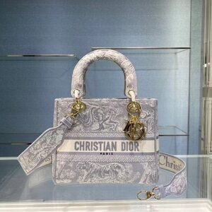 🥃🥃Dior Lady D-Lite Bag 
Embroidered
